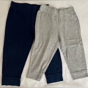 Carter’s Toddler’s 2- Pull -On Cotton Pants Size 3T Color Navy Blue and Grey